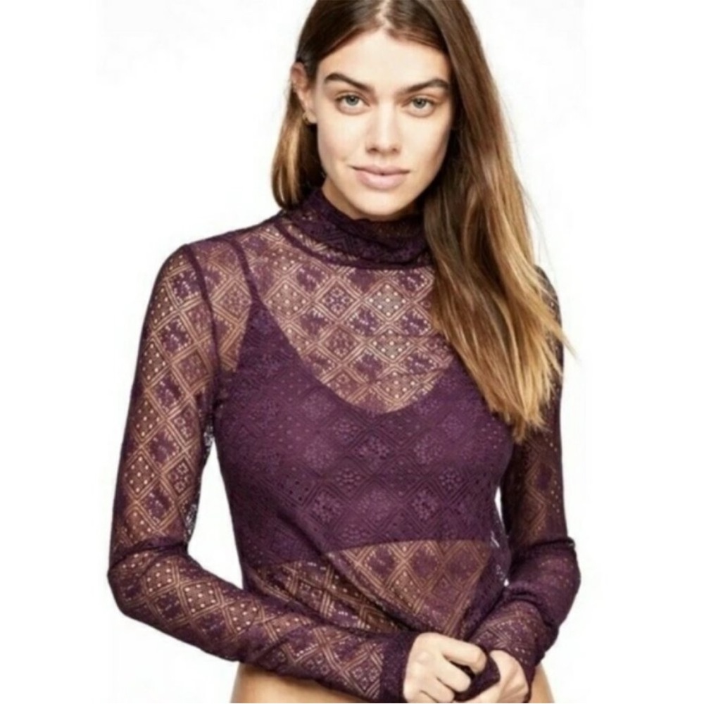 Free People Lace Sweet Memories Turtleneck - Picture 4 of 4